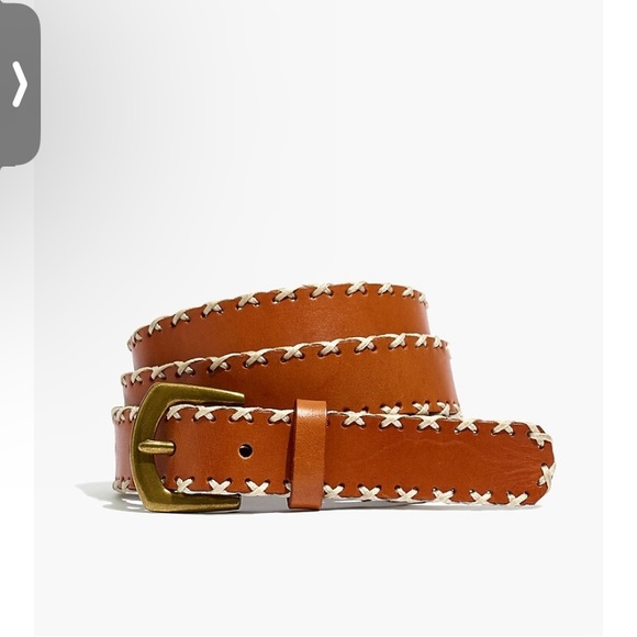 Madewell Whipstitch Leather Belt - Picture 1 of 6